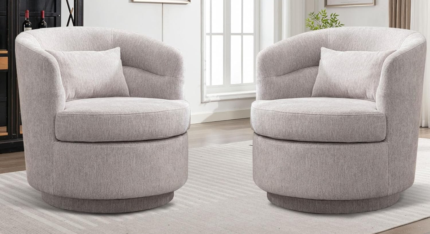 Review: CANMOV Swivel Barrel Chair Set of 2 – Modern Elegance and Comfort for Your Home