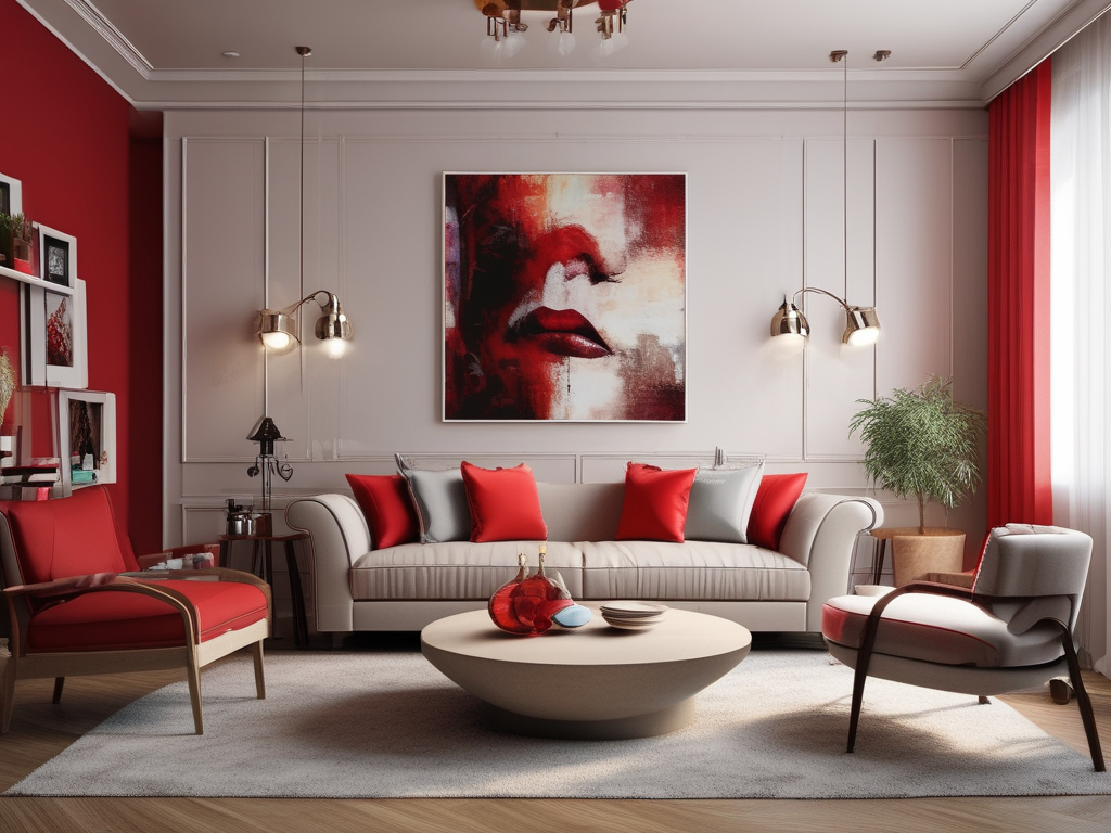 Vibrant Living Room: How to Incorporate Red Accents for a Stylish Look