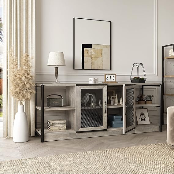 Rustic Grey Industrial TV Stand by IDEALHOUSE – Customer Reviews & Assembly Tips