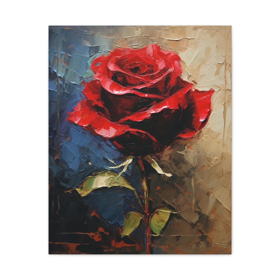 Stylish Red Rose Canvas: A Must-Have for Home Decor