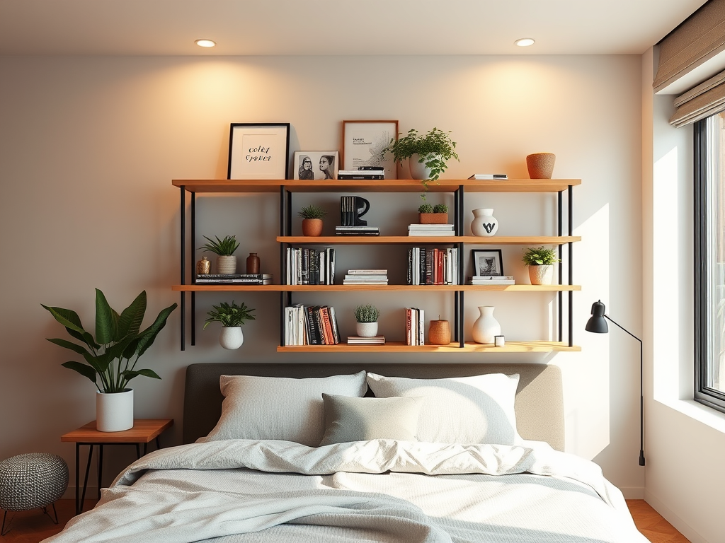 DIY Home Shelves: How to Create Your Own Bedroom Shelving at Minimal ... - Diy Shelving For Small Bedrooms