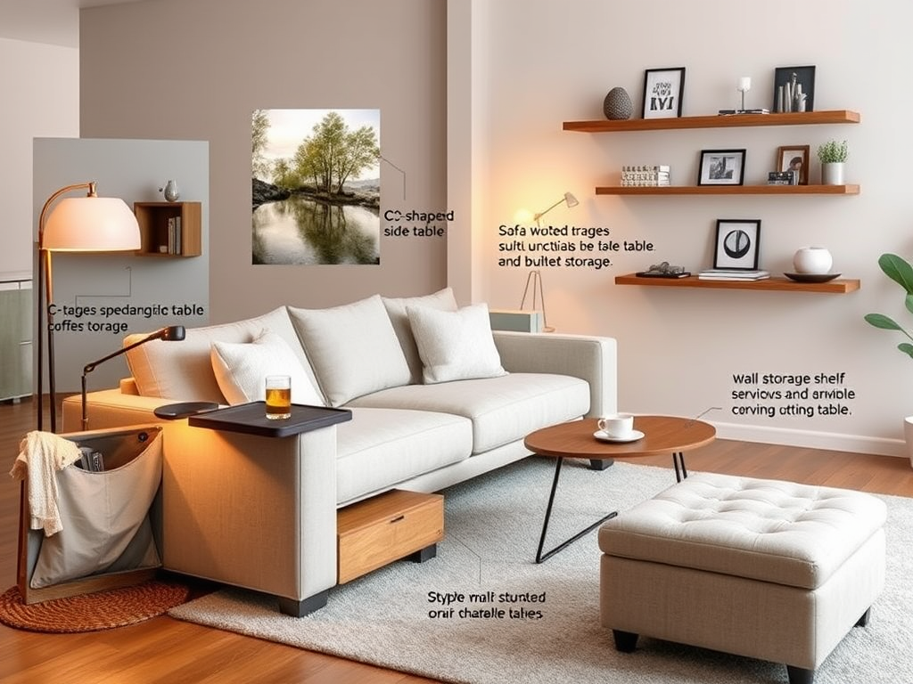 What to Do If You Don’t Have Space for End Tables — and Still Need a Place to Put Things