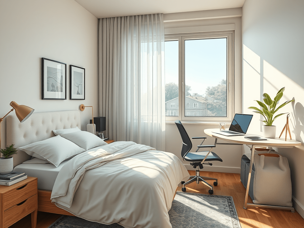 Turning Your Bedroom Into a Dual-Functioning Space: Bedroom by Night, Office by Day