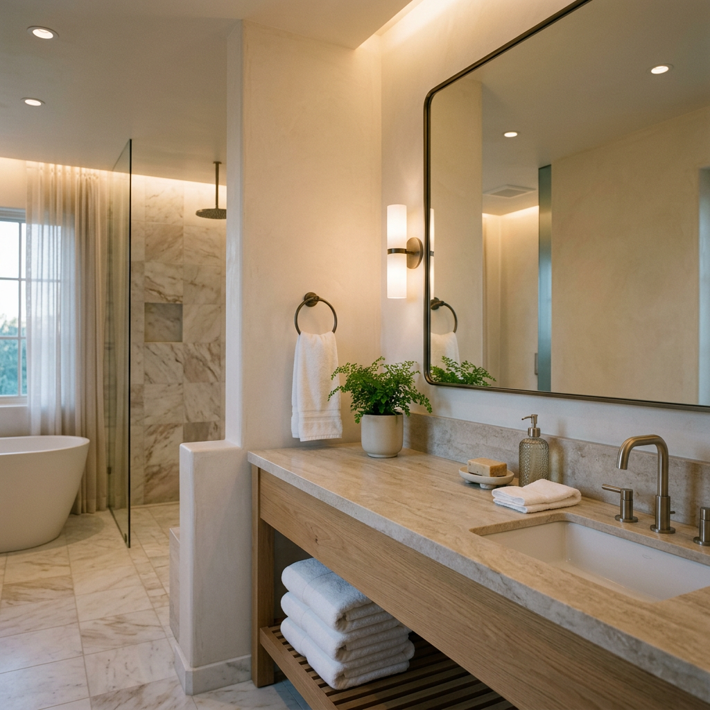 How to Create a Hotel-Luxe Bathroom on a Budget